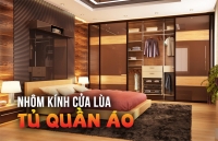 Ngất ngay với những mẫu tủ quần áo nhôm kính cửa lùa hiện đại, sang trọng