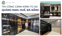 Thi công cánh kính tủ áo Quảng Nam, phong cách hiện đại, đậm dấu ấn riêng